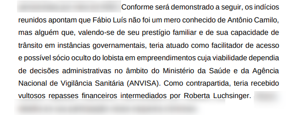 Relatório de Gaspar aponta Lulinha como "facilitador" do "Careca do INSS"