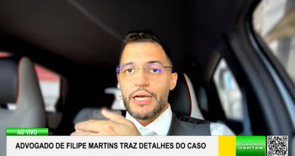 ALive: Advogado denuncia "sauna de concreto" onde Filipe Martins está preso