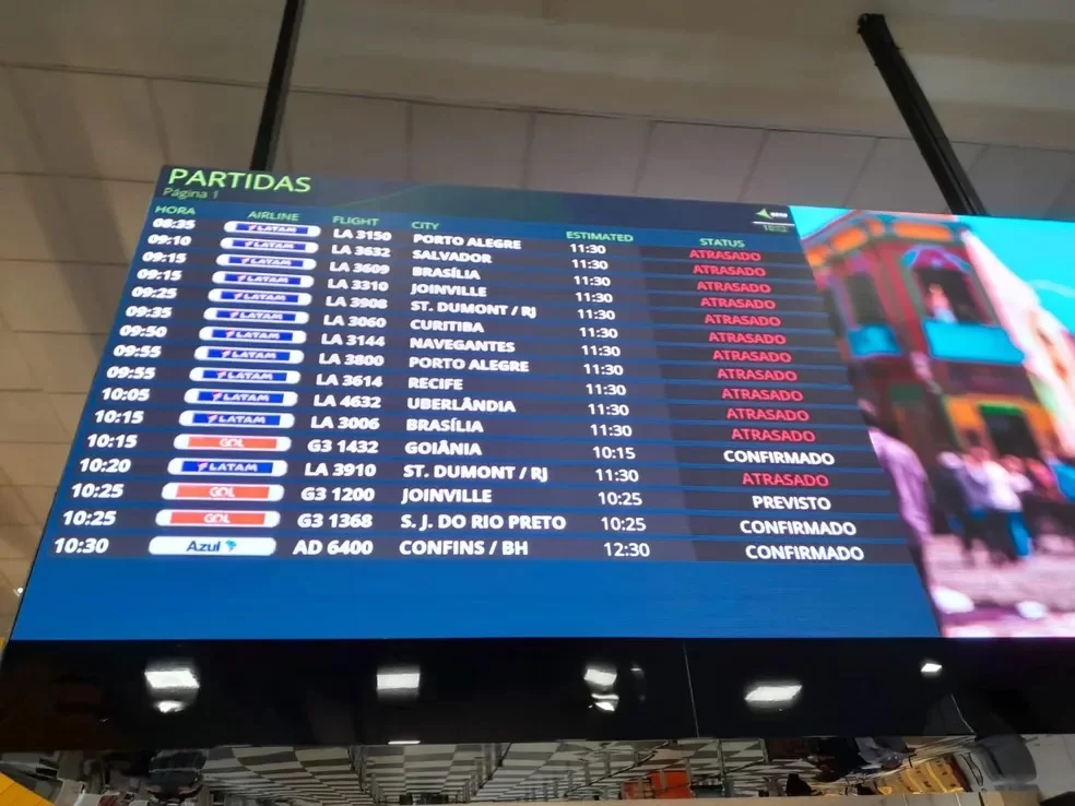 Caos em SP: Falha técnica paralisa voos em Congonhas e Guarulhos