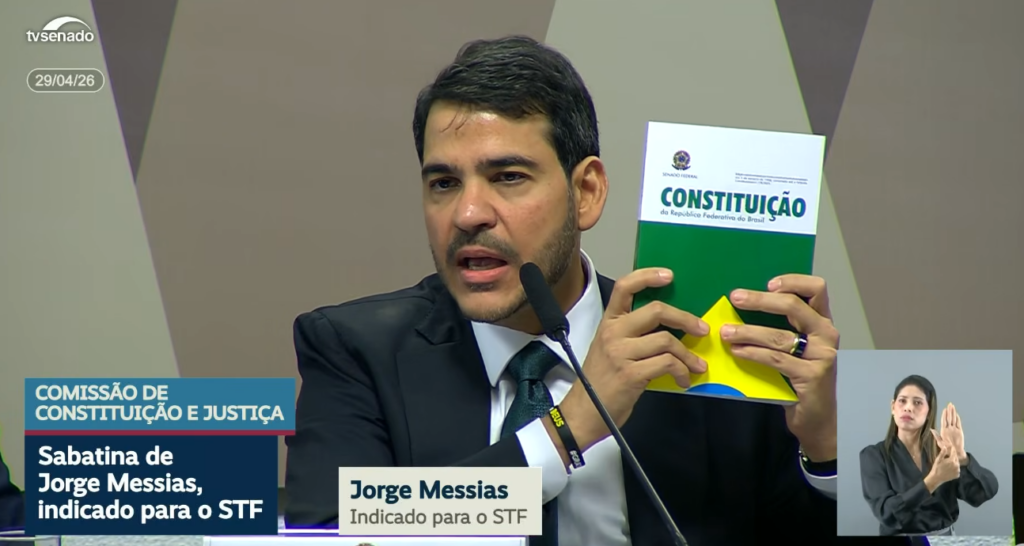 Messias: Meu primeiro código de ética é a Constituição