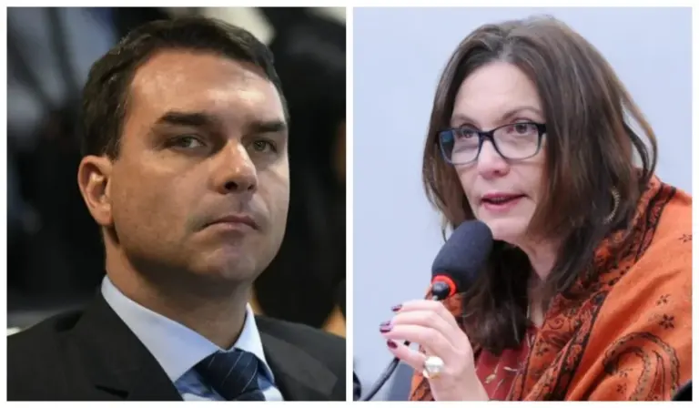 Flávio testa nome de Bia Kicis para vice e pede opinião de apoiadores