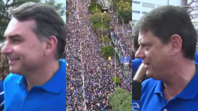 Marcha para Jesus reúne Flávio e Tarcísio em São Paulo