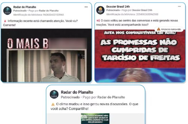 Páginas ‘fantasmas’ gastaram mais de R$ 1 mi nas redes contra Flávio e Tarcísio