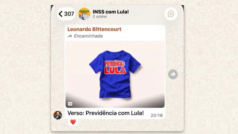 Grupo “INSS com Lula” mobilizava servidores e arrecadava para camisetas
