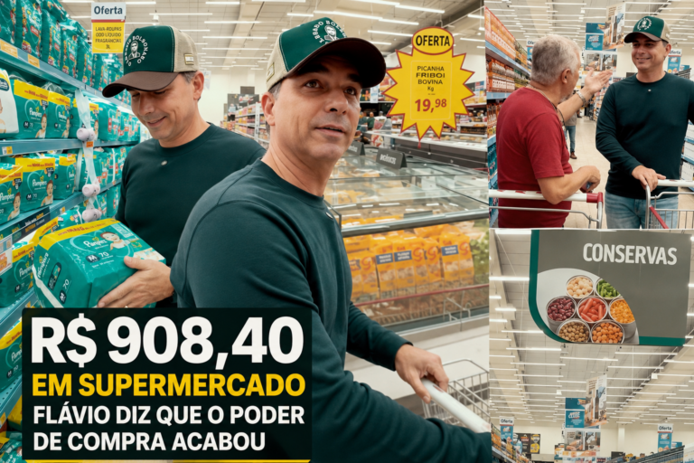 Flávio compara preços entre governos Bolsonaro e Lula: “Poder de compra acabou”