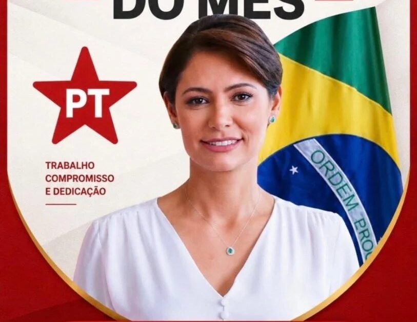 Michelle Bolsonaro funcionário do mês PT