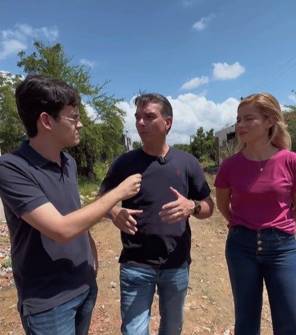 Presidente do PL Jovem e aliado de Nikolas faz vídeo com Flávio Bolsonaro no Ceará