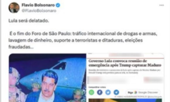 Flávio presta depoimento hoje à PF por post sobre Lula