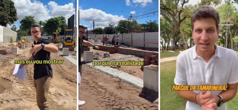 João Campos inaugurou obra inacabada, afirma vereador em vídeo