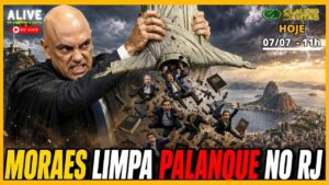 Moraes limpa palanque no RJ