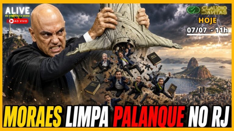 Moraes limpa palanque no RJ