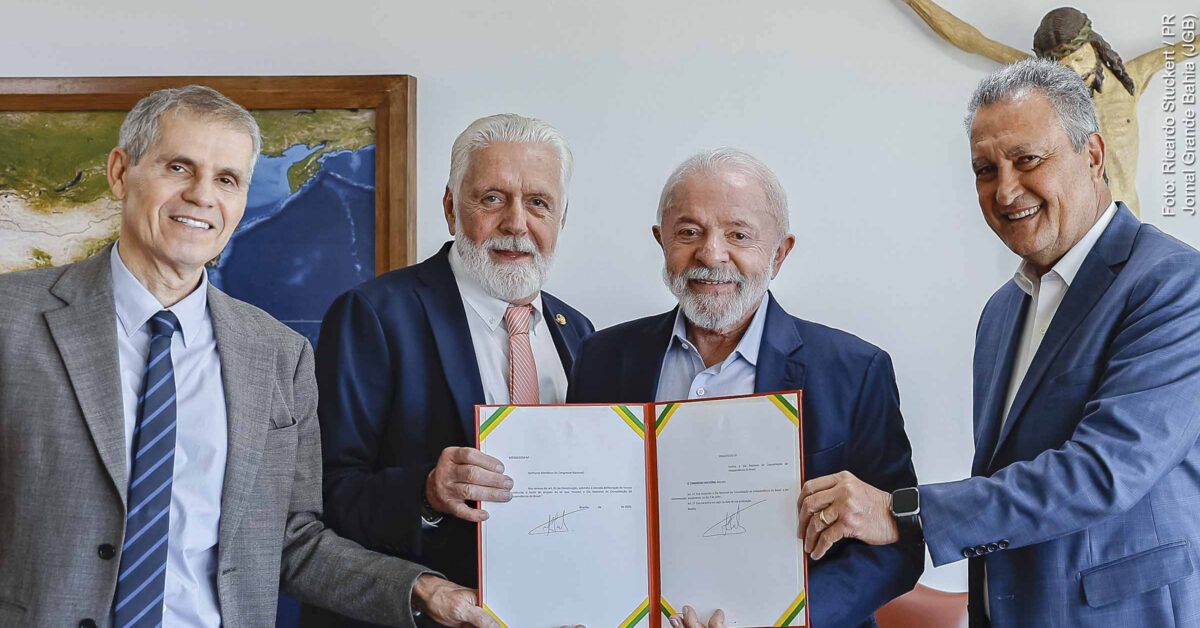 Lula com Jaques Wagner, Rui Costa e Sidônio Palmeira